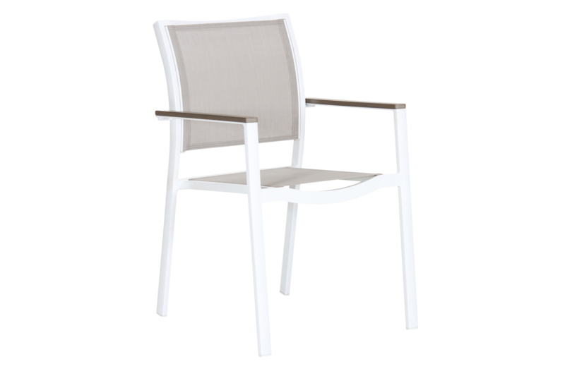 Scilla armchair White/Taupe