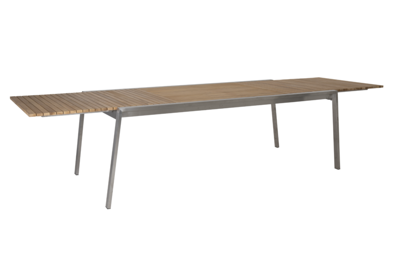 Naos dining table Stainless steel/teak