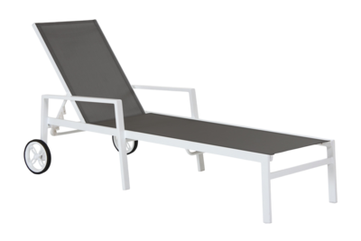 Leone lounger White/grey