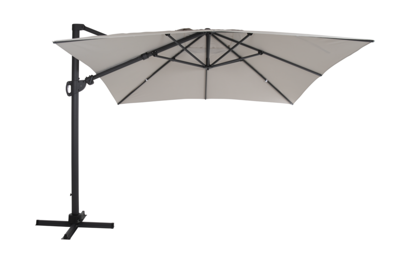 Varallo hanging parasol Anthracite/khaki