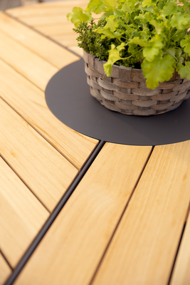 Peace Wood dining table Anthracite/Teak