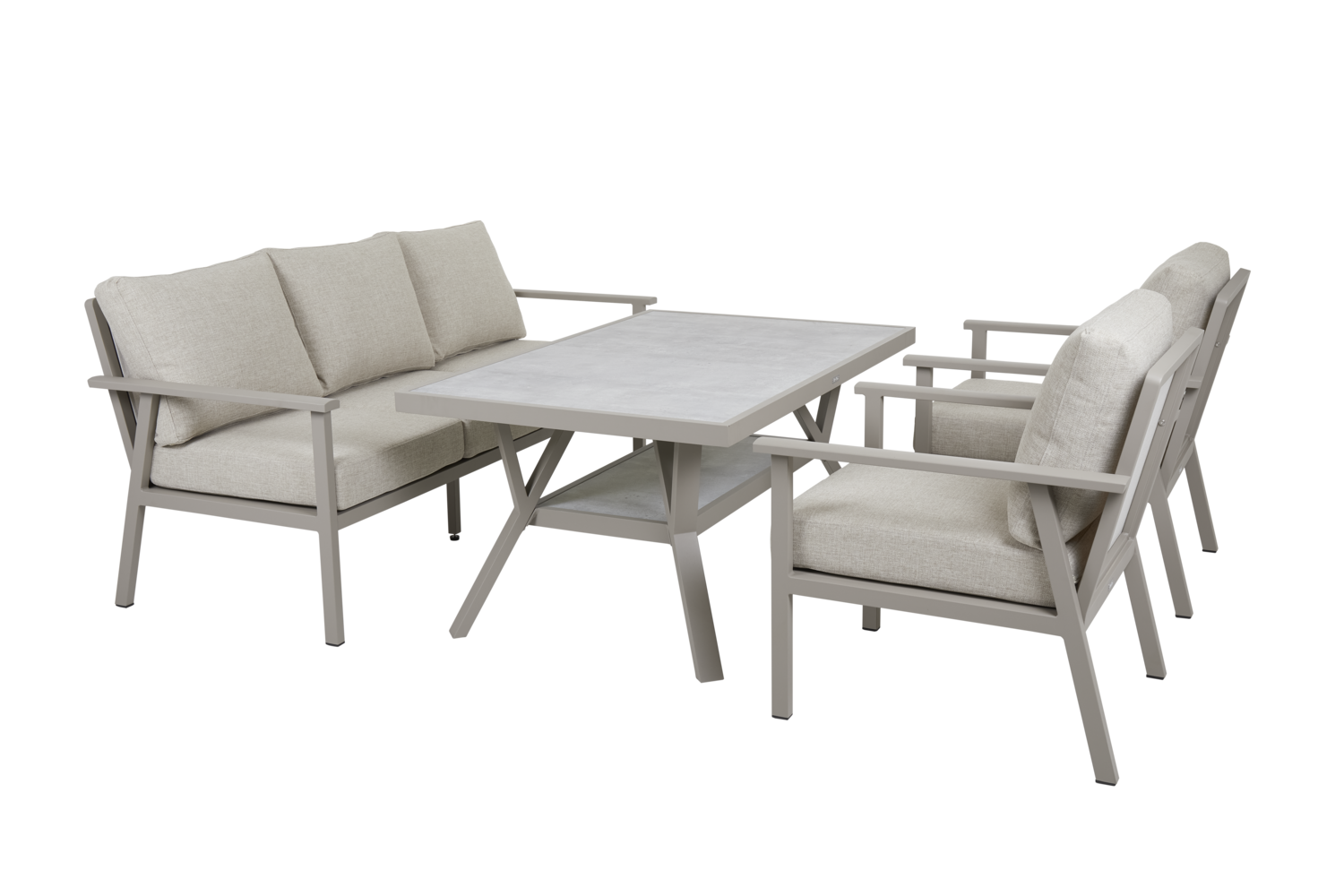 Samvaro High armchair Khaki/Sand