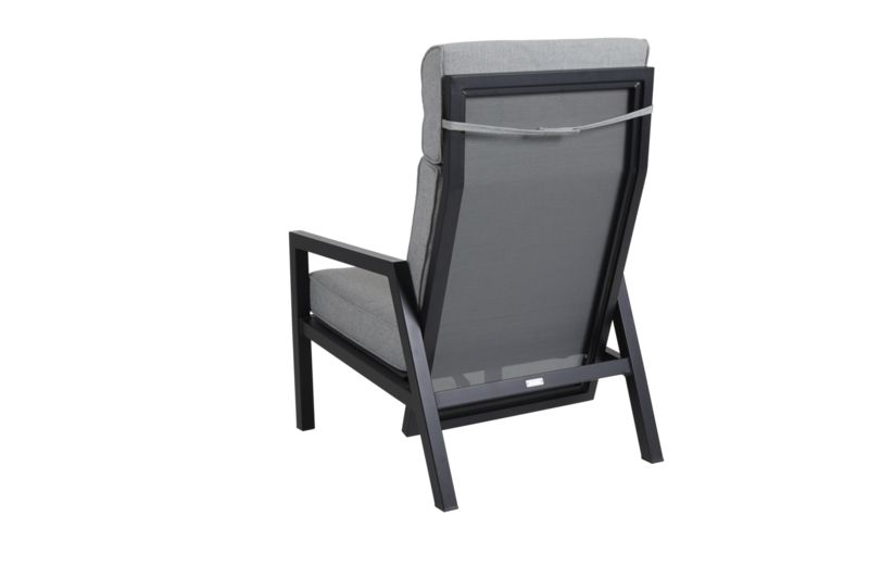 Belfort position armchair Black/Pearl grey