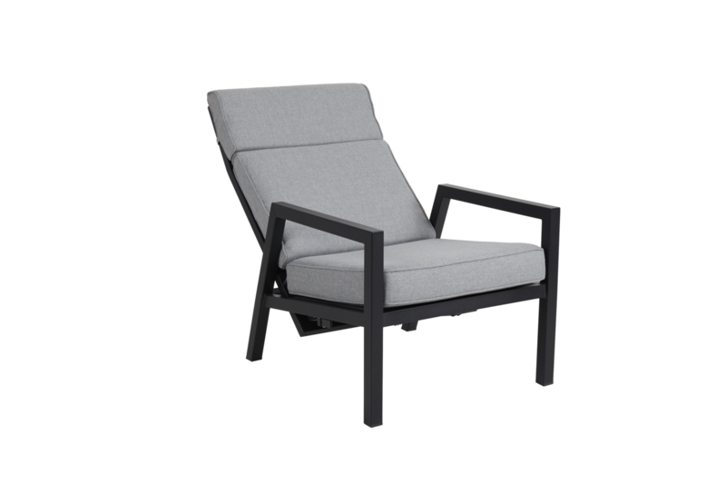Belfort position armchair Black/Pearl grey