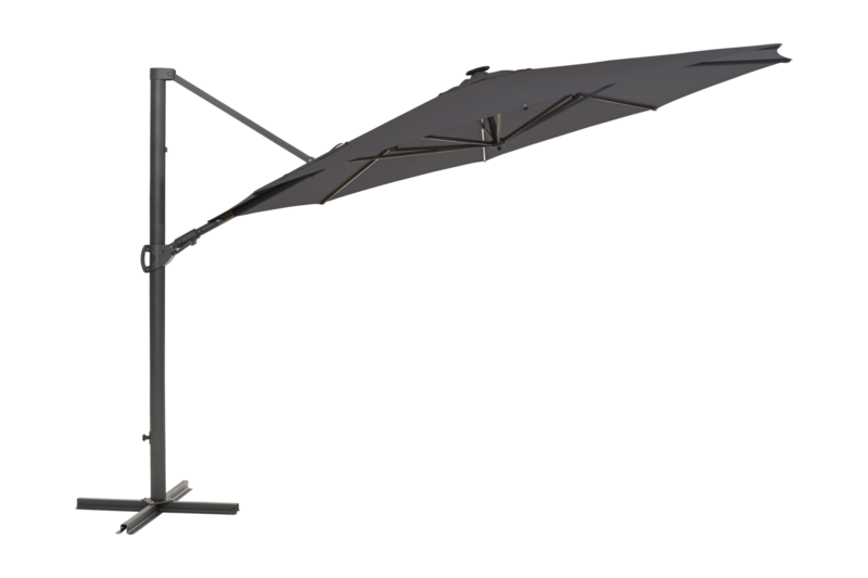Cilento parasol Anthracite/grey