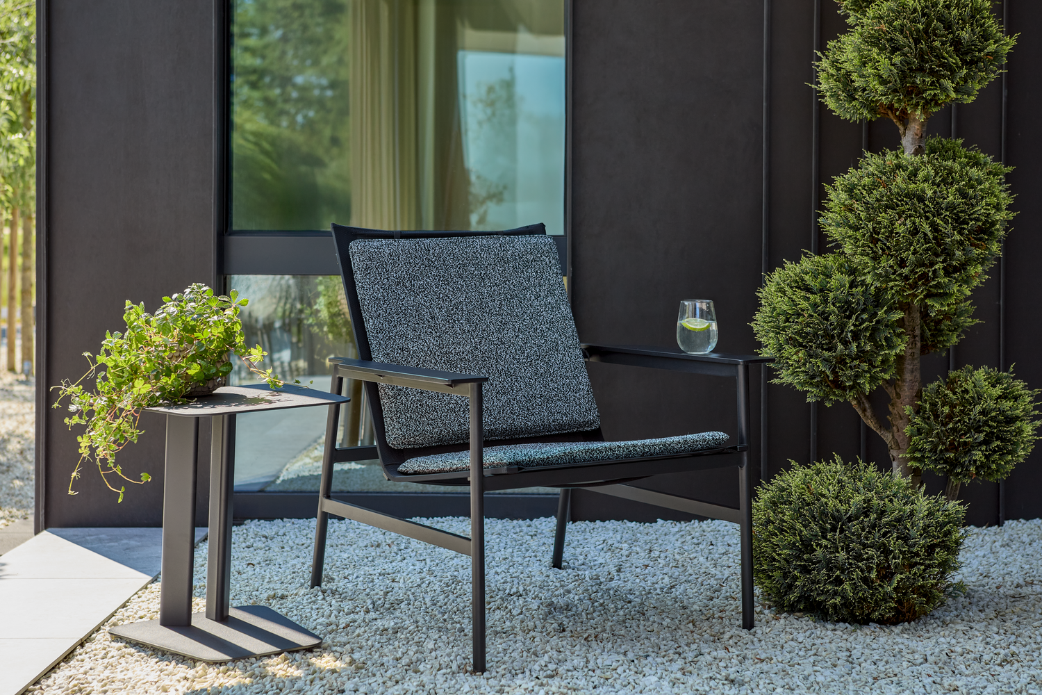 Soro lounge chair Black/Teddy Ant