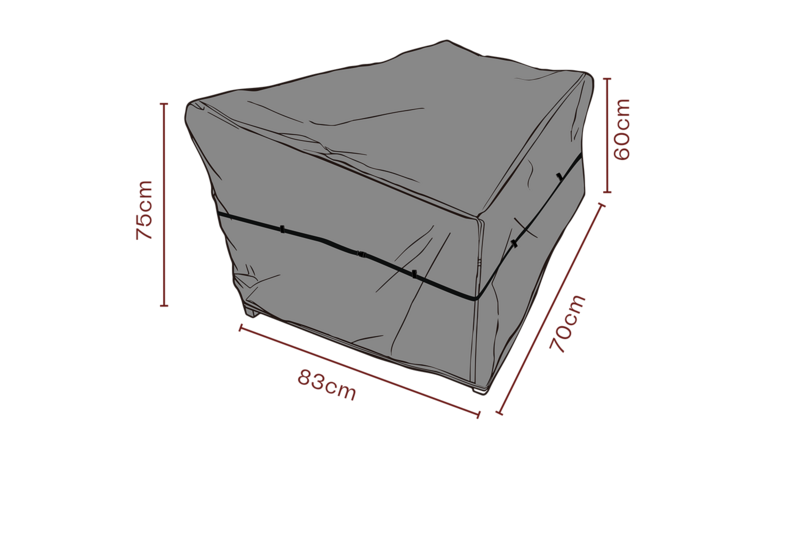 Furniture cover armchair Black