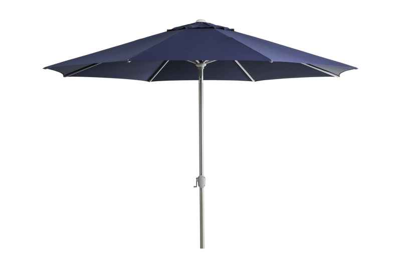 blue patio umbrella silver pole BLUU Aluminum Outdoor Umbrella, 5-YEAR Fade-Resistant Outdoor Market Patio Table with Push Button Tilt, for Pool, Deck, Garden and Lawn it has the benefits of both worlds. 7.5' Commercial Patio Umbrella With