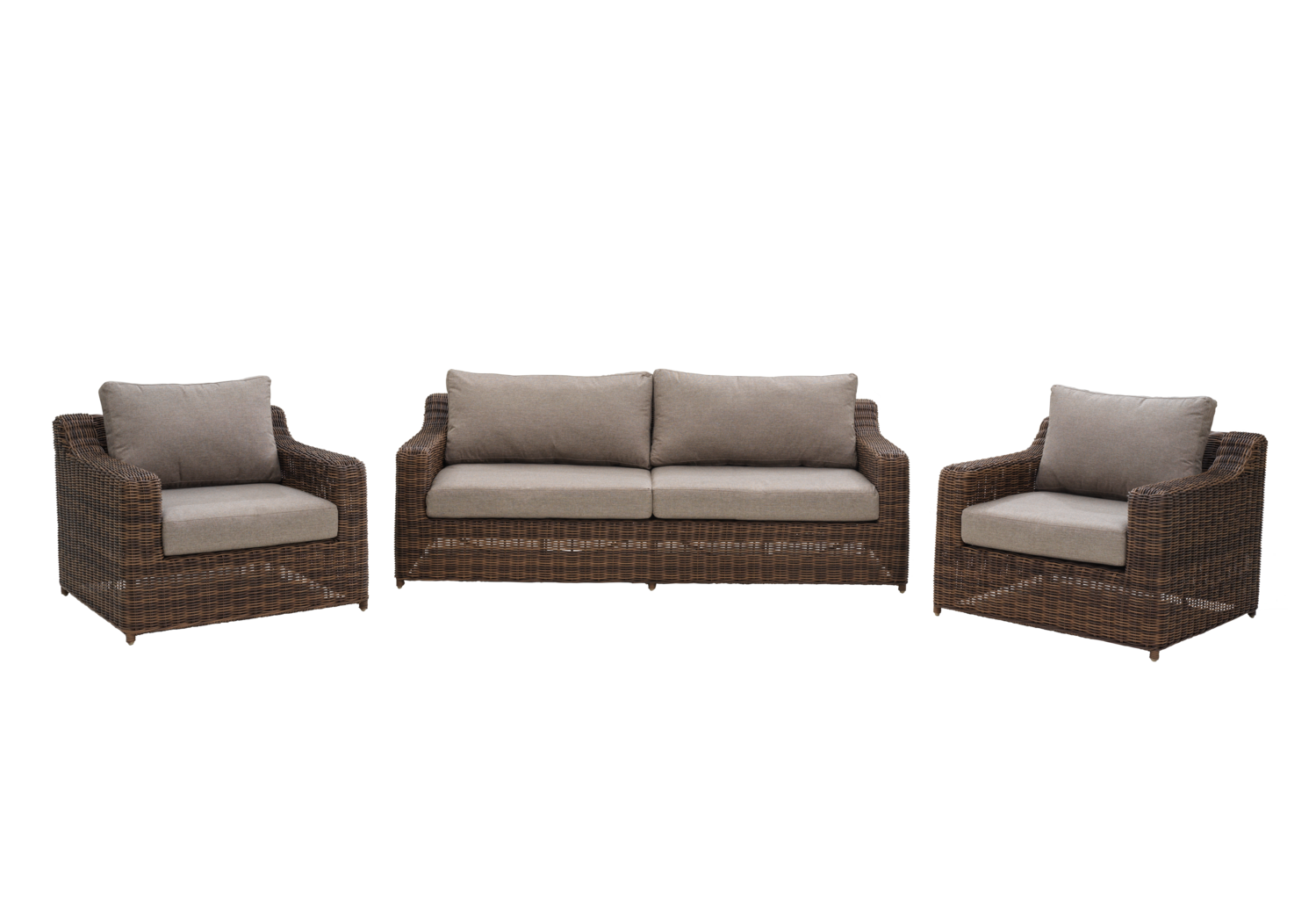 Glendon armchair Dark Brown/Soft Moose