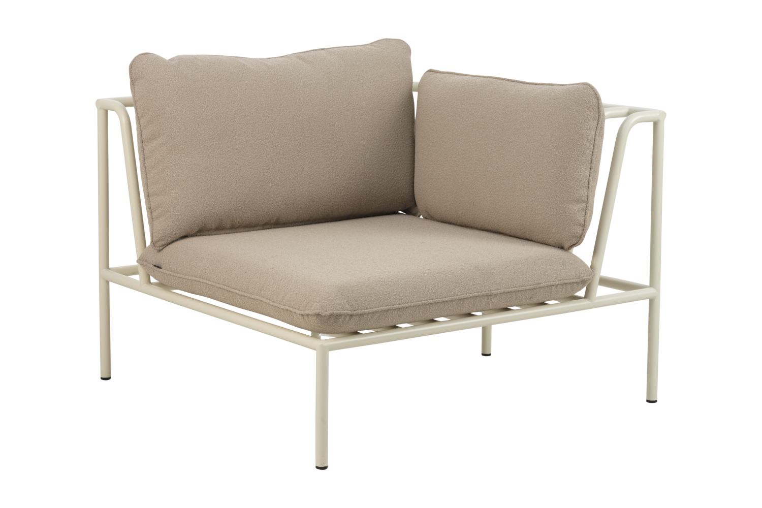 Collier corner Pearl White/Teddy Beige