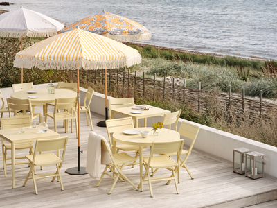 Gatsby parasol Natural/Yellow-White