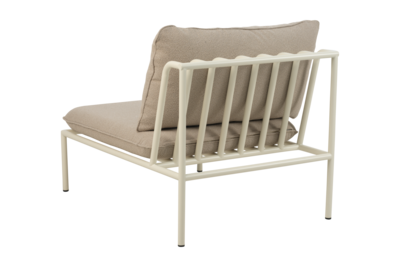 Collier center piece Pearl White/Teddy Beige