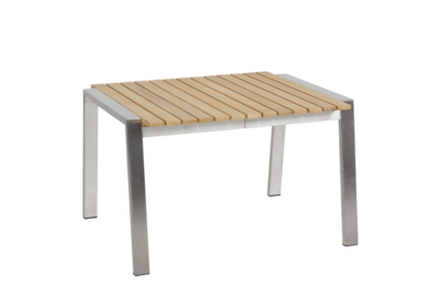 Naos side table Stainless steel/teak