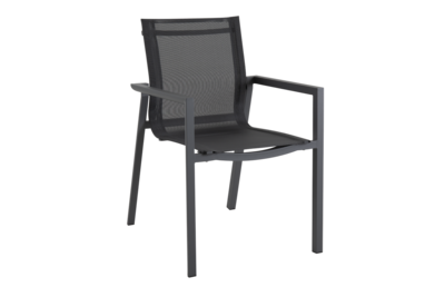 Delia armchair Anthracite/black