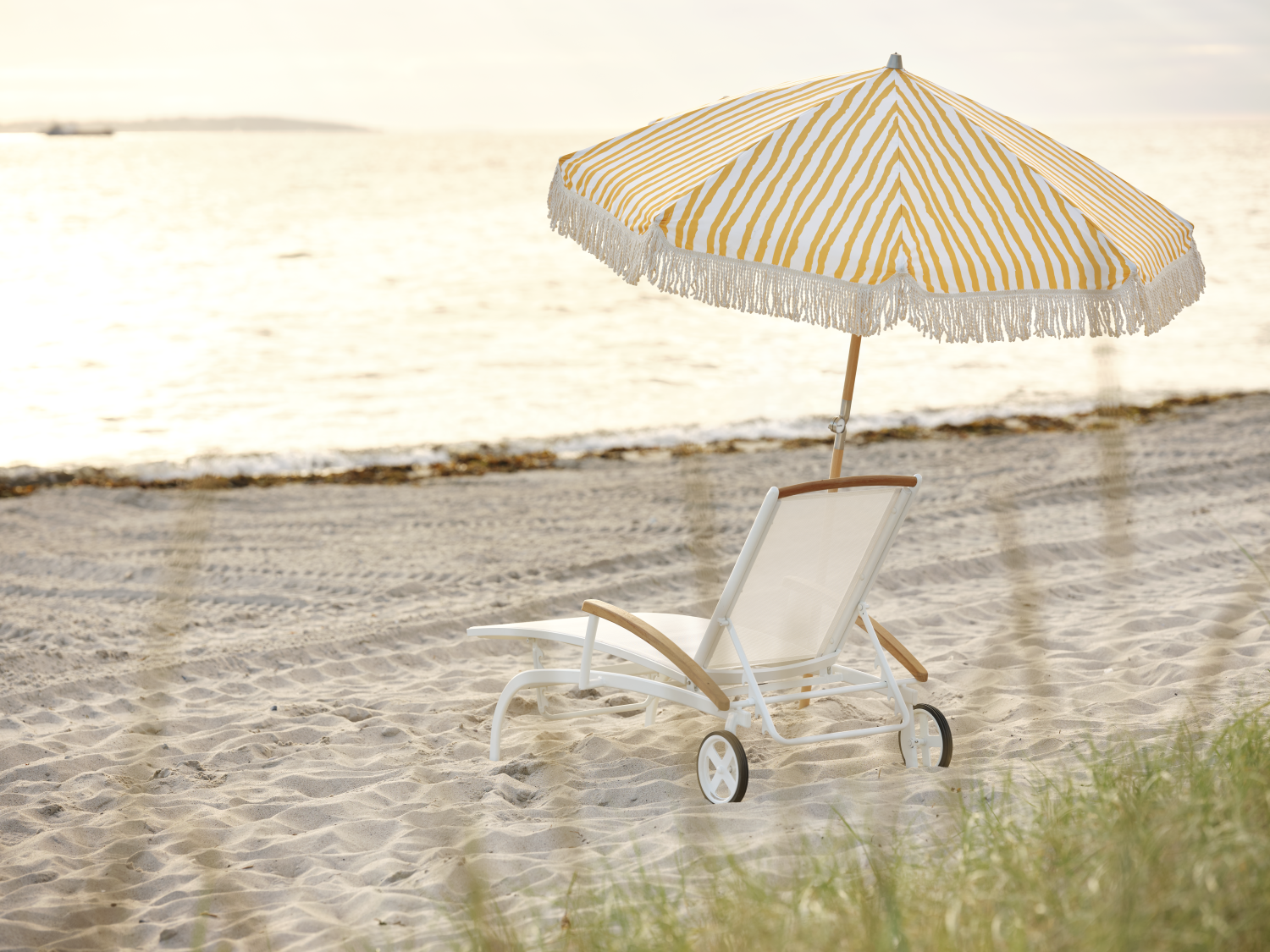 Gatsby parasol Yellow Stripe