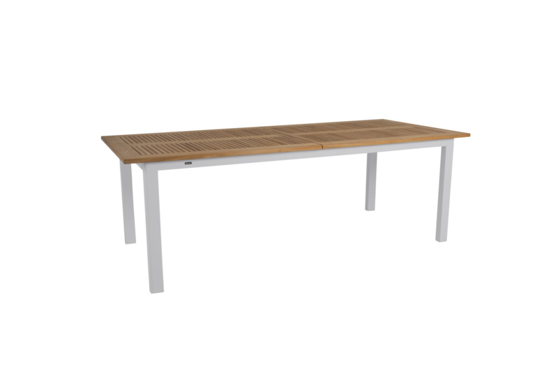 Lyon dining table Light Grey/Teak