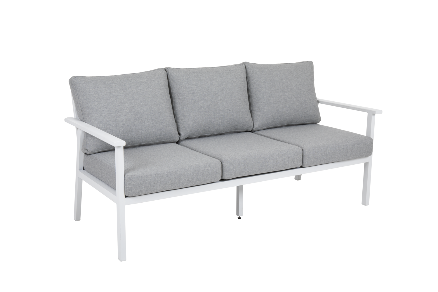Samvaro High 3-seater sofa White/Pearl grey