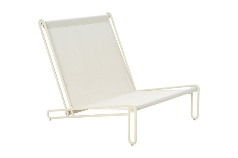 Blixt lounge chair Pearl White/Teddy Orange