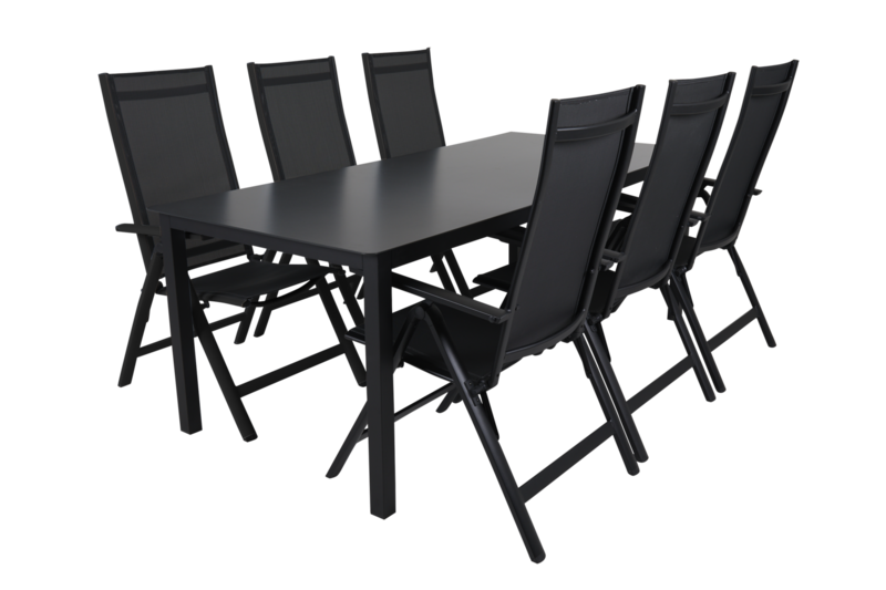 Rana dining table Black/black