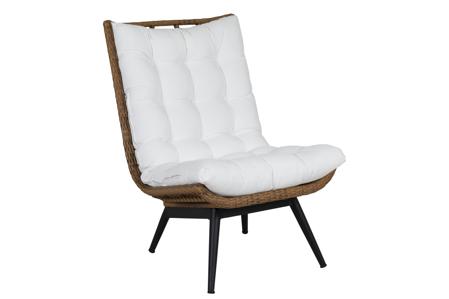 Covelo lounge chair Natural colored/white