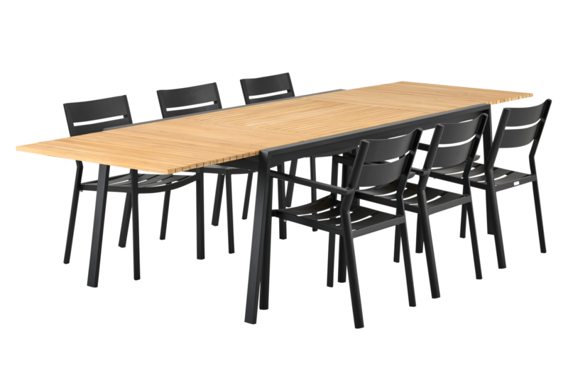 Naos dining table Black/teak