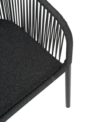 Delta armchair Black/Teddy Black