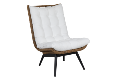 Covelo lounge chair Natural colored/white