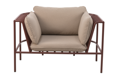 Collier armchair Zin Red/Teddy Beige