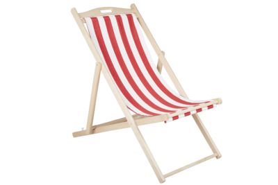 Dingla beach chair Natural/Red-White