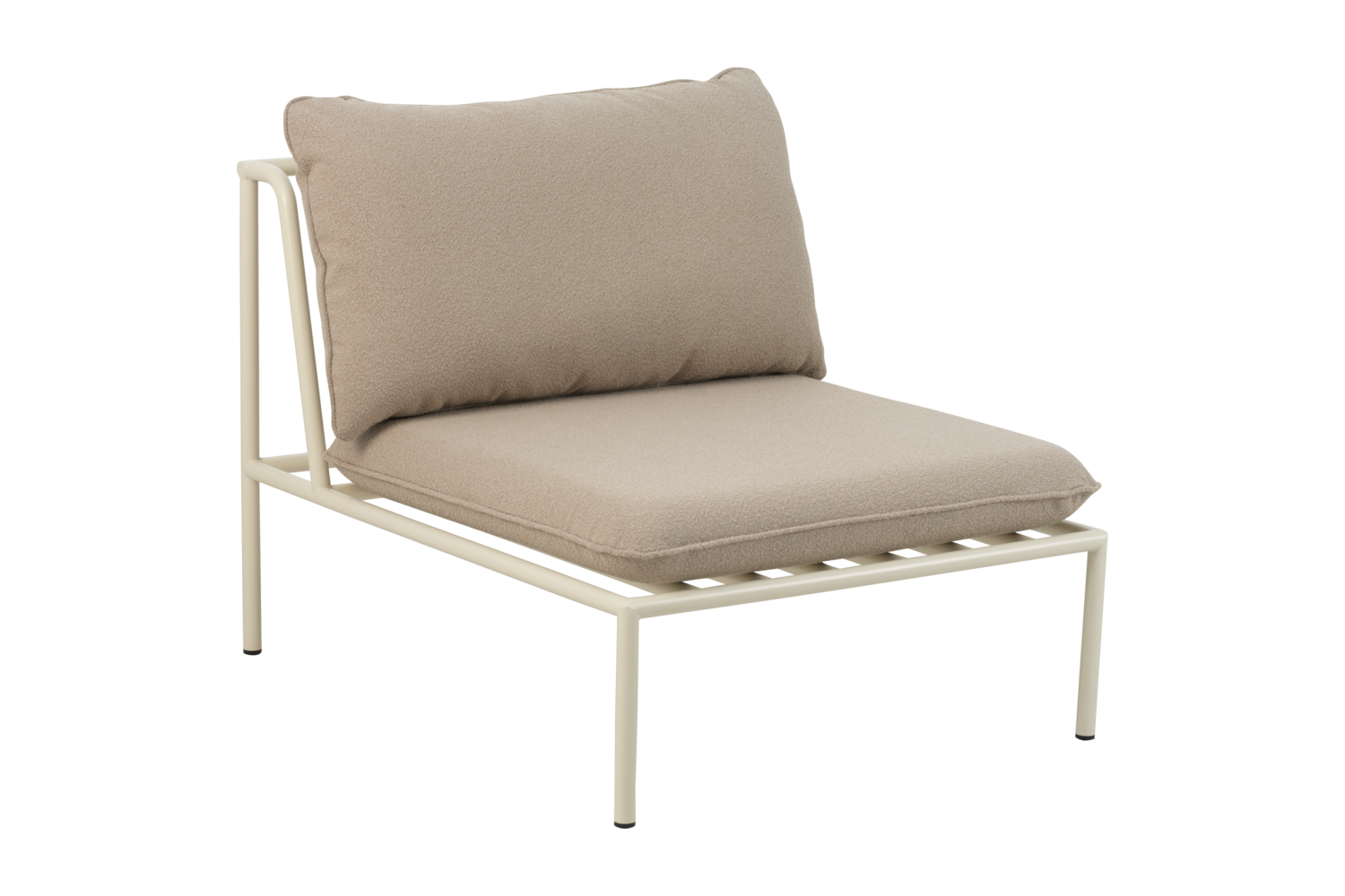 Collier center piece Pearl White/Teddy Beige