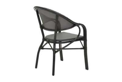 Parterre armchair Black/black