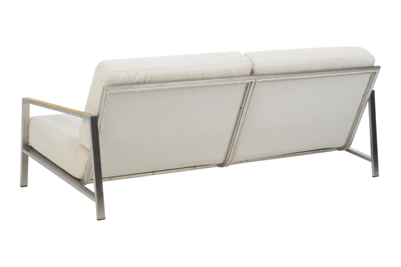 Naos 2,5-seater sofa Stainless Steel/Dot Beige