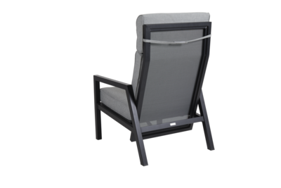 Belfort position armchair Black/Pearl grey