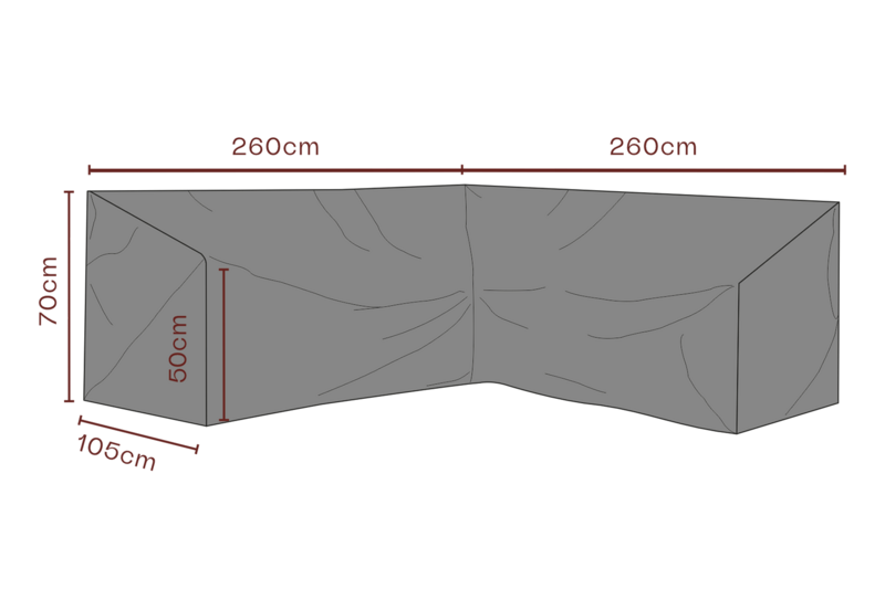 Cover corner sofa Black - Water proof