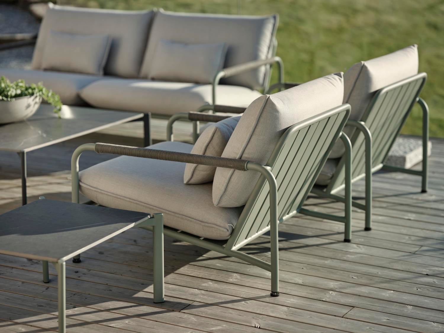 Lerberget armchair Dusty Green/ash