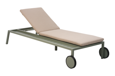 Samvaro lounger Dusty Green/Teddy Beige