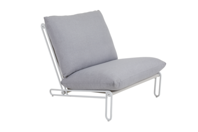 Blixt armchair White/Sky grey