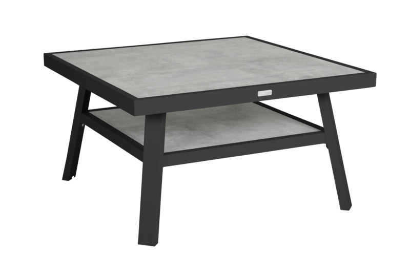 Samvaro Low coffee table Anthracite/anthracite