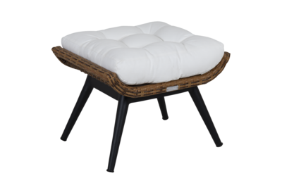 Covelo footstool Natural colored/white