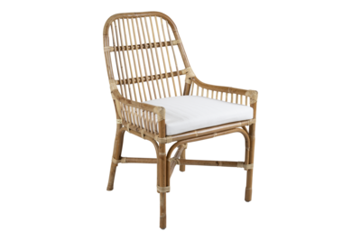 Vallda dining chair Natural colored/white