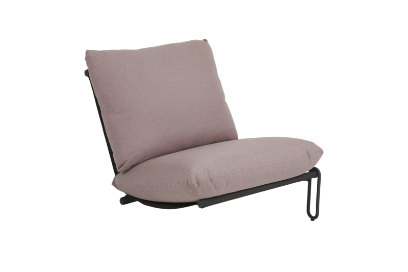 Blixt seat part Black/Dusty pink