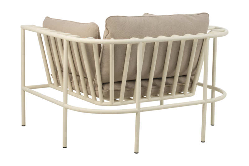 Collier armchair Pearl White/Teddy Beige