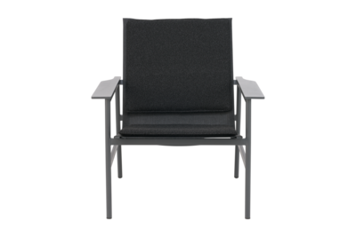 Soro lounge chair Anthracite/Teddy Black