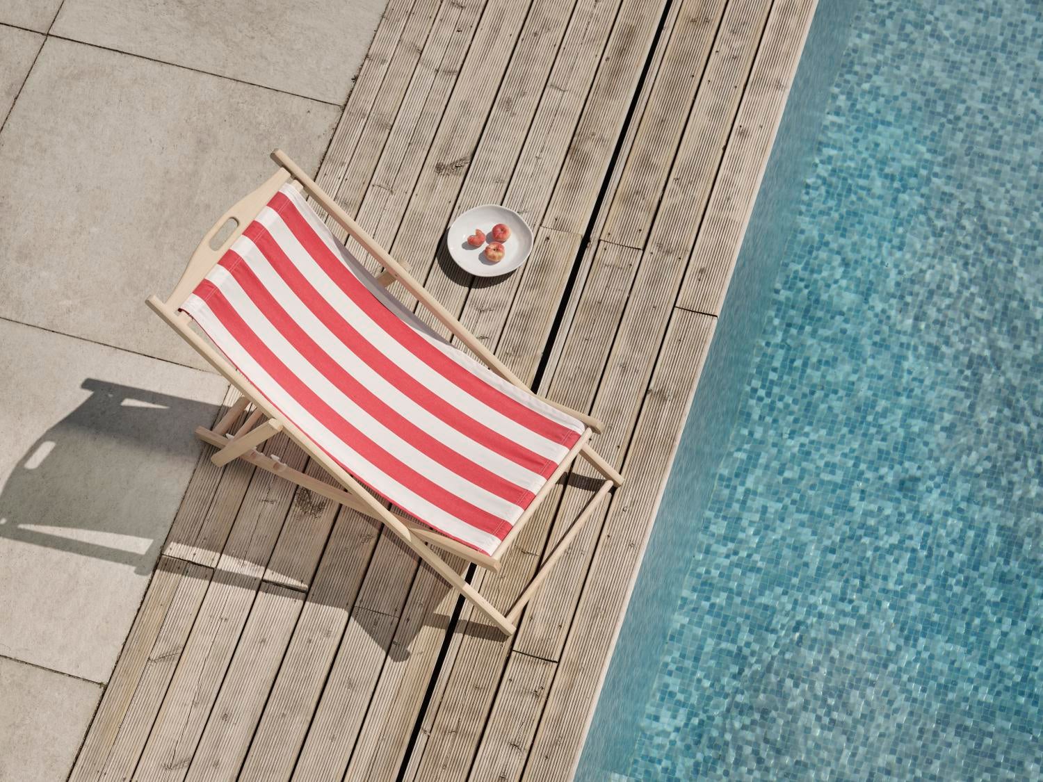 Dingla beach chair Natural/Red-White