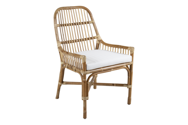 Vallda dining chair Natural colored/white