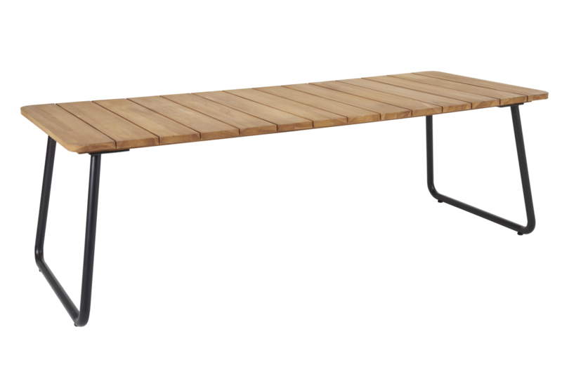 Nolli dining table Black/teak