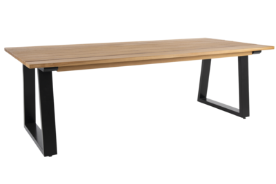 Laurion dining table Natural colored/black