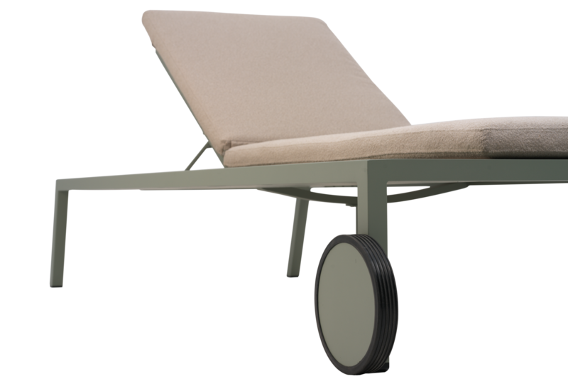 Samvaro lounger Dusty Green/Teddy Beige