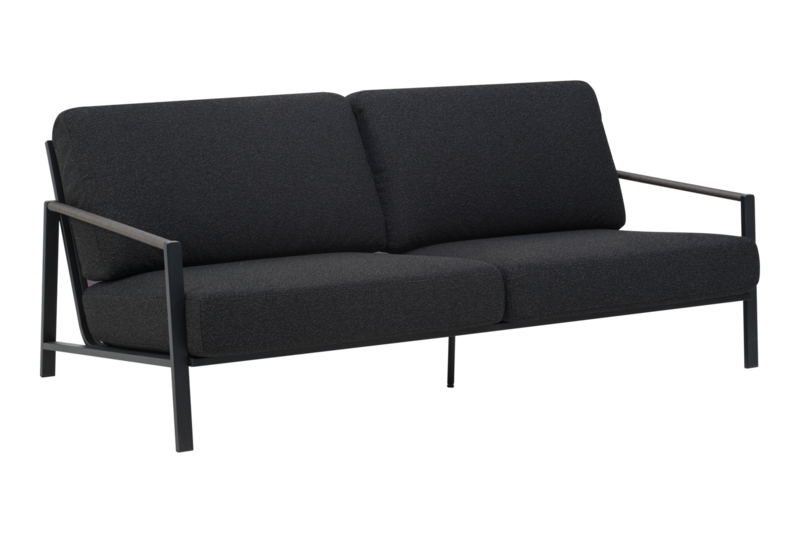 Lyra 2,5-seater sofa Black/Teddy Black