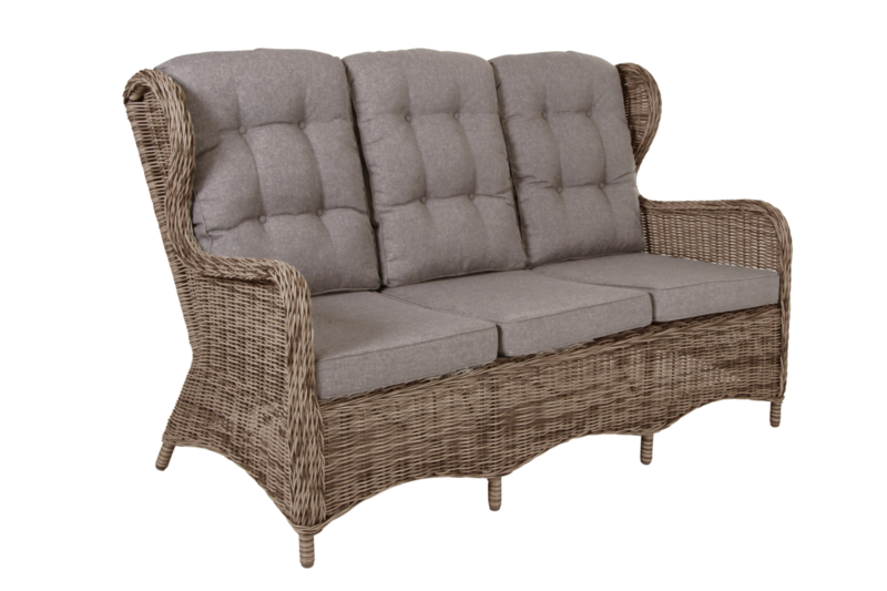 Rosita 3-seater sofa Natural colored/beige